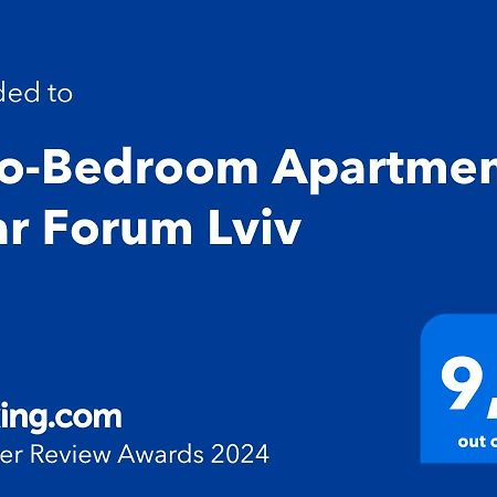 Two-Bedroom Apartment Near Forum Lviv Exteriör bild